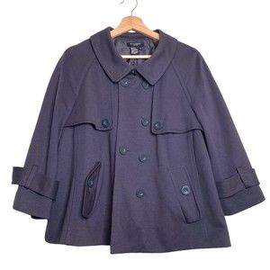 Sandro Sportswear Women's Dark Gray Round Collar Jacket Size XL